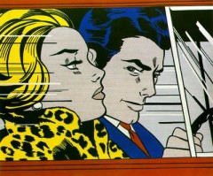 Roy Lichtenstein, in the car, 1963.jpg